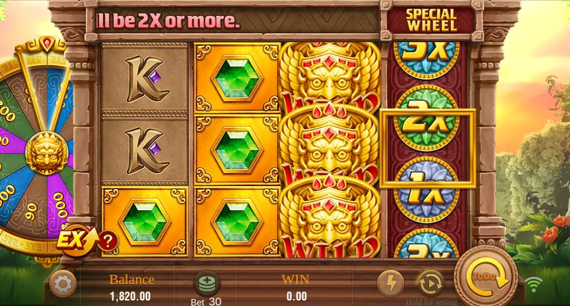 Fortune Gems 2 special multiplier reel beside the main grid