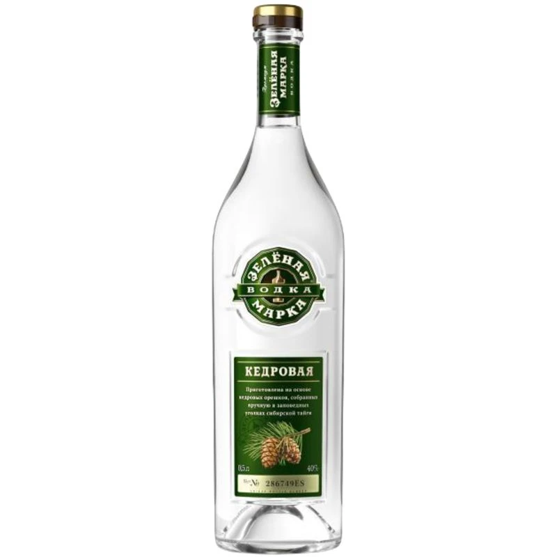 Водка Зеленая марка Кедровая